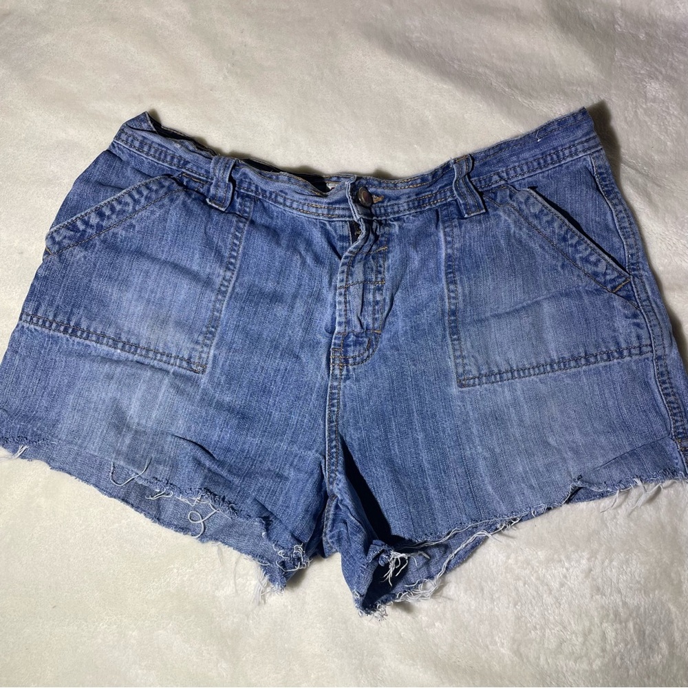 Faded Glory Denim Blue Distressed Vintage Women's Shorts